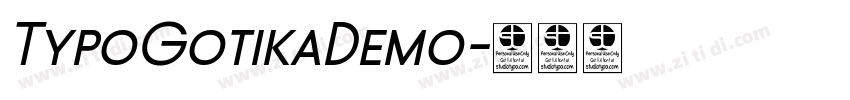 TypoGotikaDemo字体转换