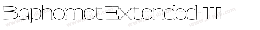 BaphometExtended字体转换