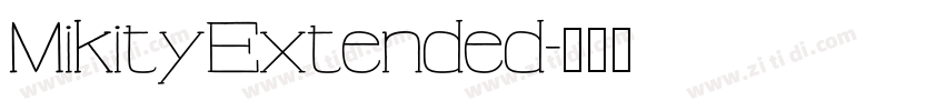 MikityExtended字体转换