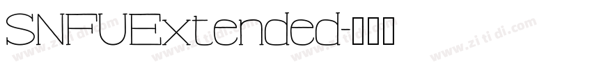 SNFUExtended字体转换
