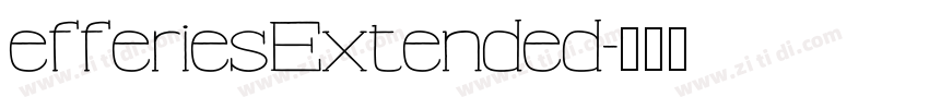 efferiesExtended字体转换