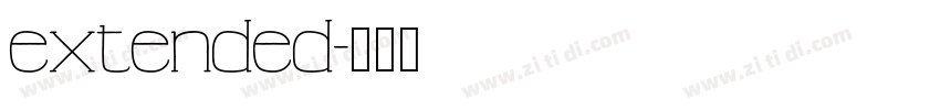 extended字体转换