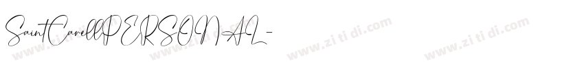 SaintCarellPERSONAL字体转换