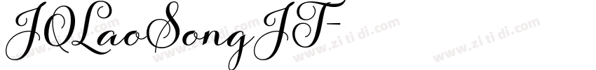 JQLaoSongJT字体转换