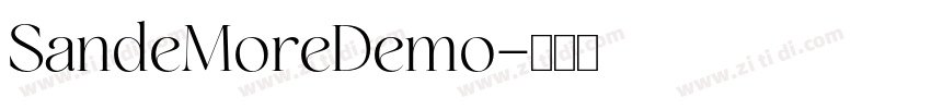 SandeMoreDemo字体转换