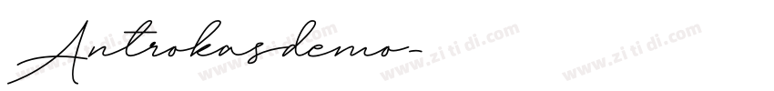 Antrokasdemo字体转换