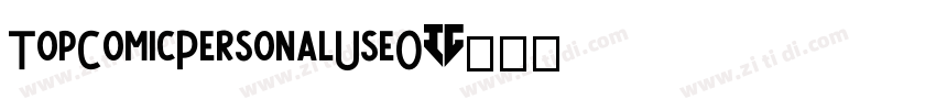 TopComicPersonalUseO字体转换