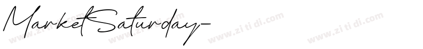 MarketSaturday字体转换
