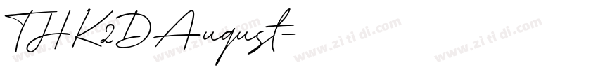 THK2DAugust字体转换
