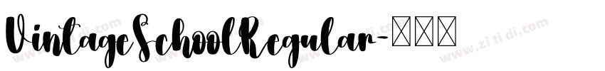 VintageSchoolRegular字体转换