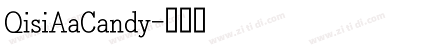 QisiAaCandy字体转换