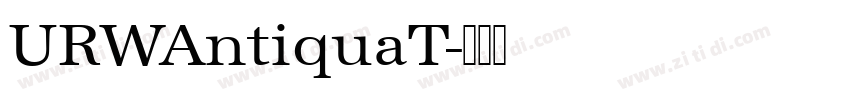 URWAntiquaT字体转换