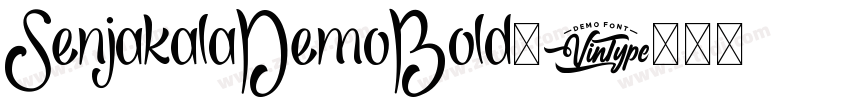 SenjakalaDemoBold◆字体转换