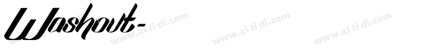Washout字体转换
