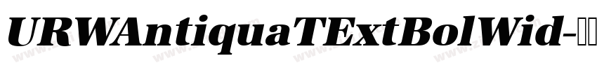URWAntiquaTExtBolWid字体转换