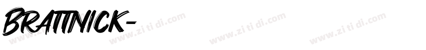 Brattnick字体转换