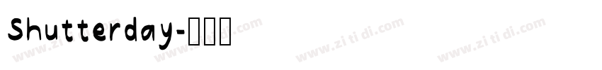 Shutterday字体转换