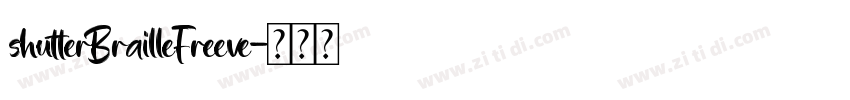 shutterBrailleFreeve字体转换
