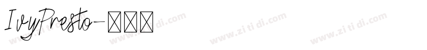 IvyPresto字体转换
