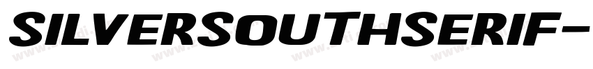 SilverSouthSerif字体转换