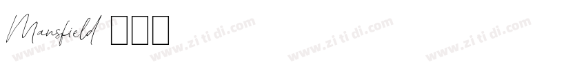 Mansfield字体转换