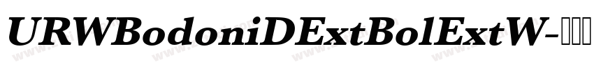 URWBodoniDExtBolExtW字体转换