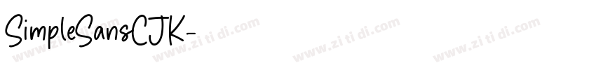 SimpleSansCJK字体转换