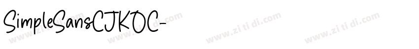SimpleSansCJKOC字体转换