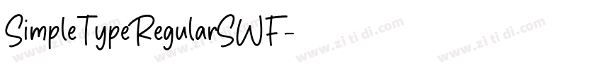 SimpleTypeRegularSWF字体转换 SimpleTypeRegularSWF字体转换