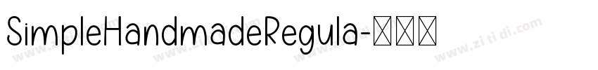 SimpleHandmadeRegula字体转换