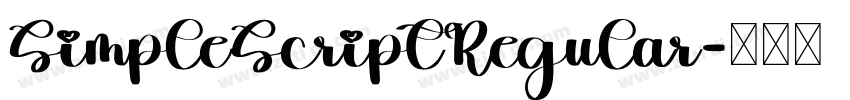 SimpleScriptRegular字体转换