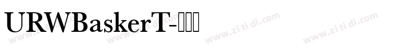 URWBaskerT字体转换