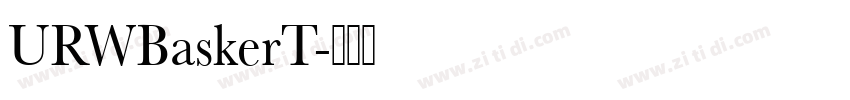 URWBaskerT字体转换