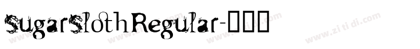 SugarSlothRegular字体转换