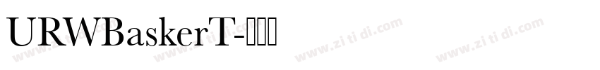 URWBaskerT字体转换