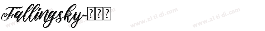 Fallingsky字体转换