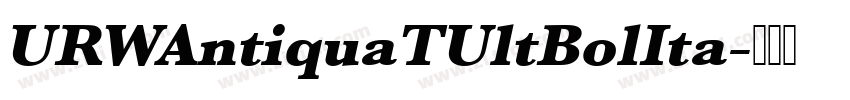 URWAntiquaTUltBolIta字体转换