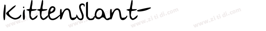 KittenSlant字体转换