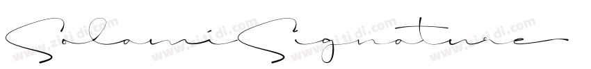SolamiSignature字体转换