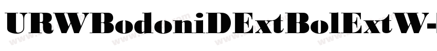 URWBodoniDExtBolExtW字体转换
