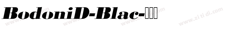 BodoniD-Blac字体转换