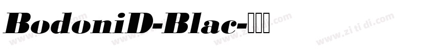 BodoniD-Blac字体转换
