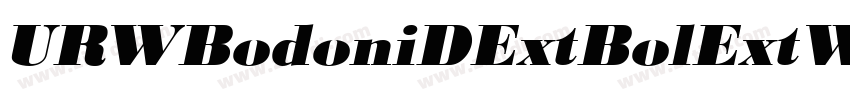 URWBodoniDExtBolExtW字体转换