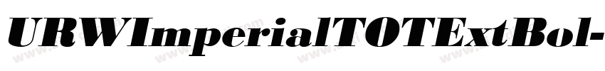 URWImperialTOTExtBol字体转换