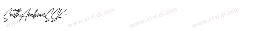SouthArabianSSK字体转换