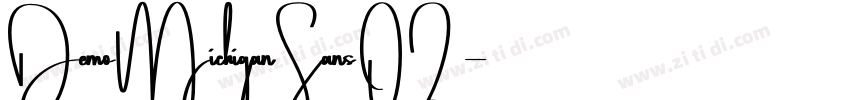 DemoMichiganSans02字体转换