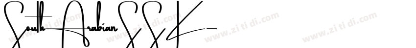 SouthArabianSSK字体转换