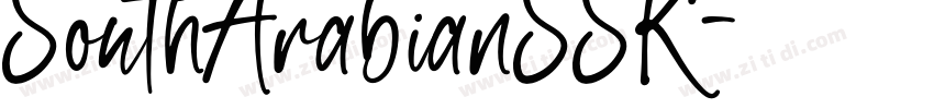 SouthArabianSSK字体转换