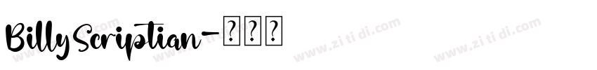 BillyScriptian字体转换