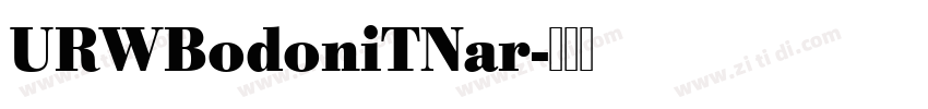 URWBodoniTNar字体转换